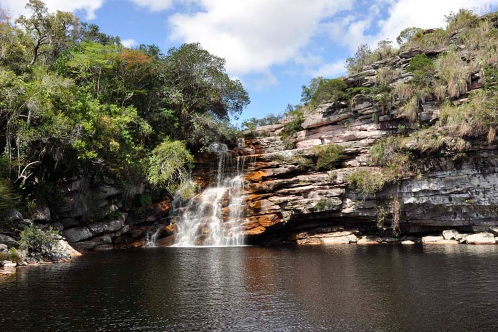 Cachoeira do Poço do Diabo em Lençóis, Chapada Diamantina