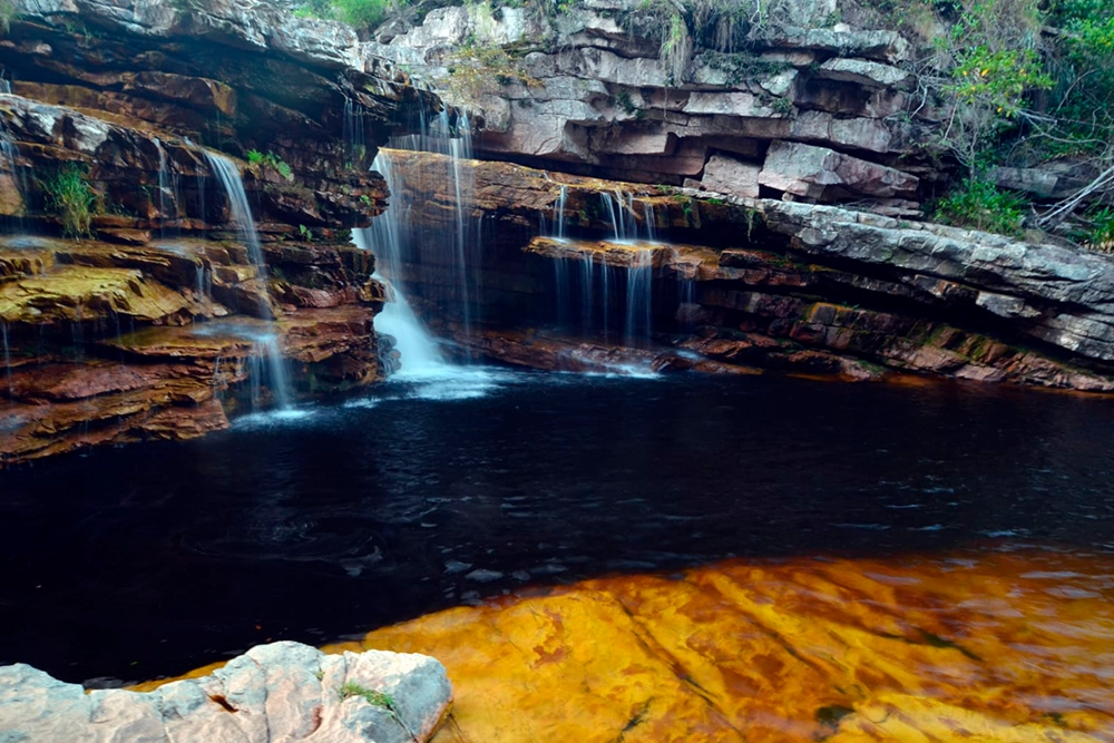 Piscinas naturais do Rio Serrano em Lençóis, Chapada Diamantina