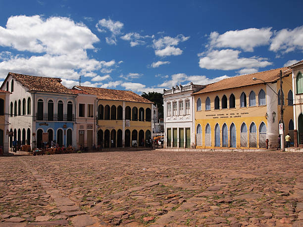 Centro histórico de Lençóis-BA com casas coloniais coloridas e ruas de pedra